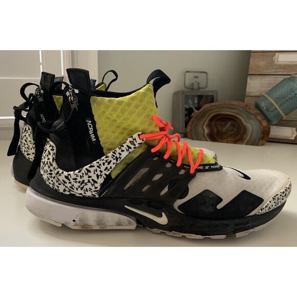 Nike Air Presto Mid x Acronym Men's 11 Dynamic Yellow 2018 - Picture 3 of 8